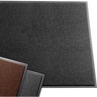Rutschfest Fußmatte Schmutzfangmatte, Läufer Flur dünn Grau-schwarz 90x150cm - Vounot von VOUNOT