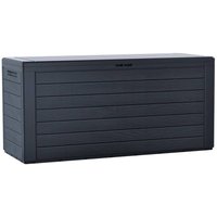 VOUNOT® 280 Liter Kissenbox, Gartenbox Aufbewahrung Wasserdicht Auflagenbox, Anthrazit von VOUNOT
