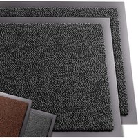 VOUNOT® 2er-Set Rutschfest Fußmatte Schmutzfangmatte, Läufer Flur dünn Grau-schwarz 60x90cm von VOUNOT