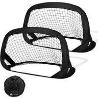 VOUNOT® Fußballtor für Kinder 2er Set, Klappbares Pop Up Tor 120x80x80cm von VOUNOT