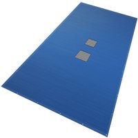 VOUNOT® Poolabdeckung Rechteckig 160g/m² Doppelter Poolplane mit Aluminiumösen 5X10m von VOUNOT