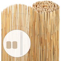 VOUNOT® Schilfrohrmatte 100x300 cm, Schilfmatten Sichtschutz, Windschutz & Sonnenschutz, Gartensichtschutz von VOUNOT