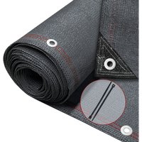 VOUNOT® Zaunblende 1.5×10m, Sichtschutz Zaun 230 g/m² HDPE Schattiernetz, Anthrazit von VOUNOT