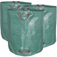 272 Liter Gartensack Gartenabfallsack mit Griffen, Laubsack für Grünabfall, 3er Set - Vounot von VOUNOT