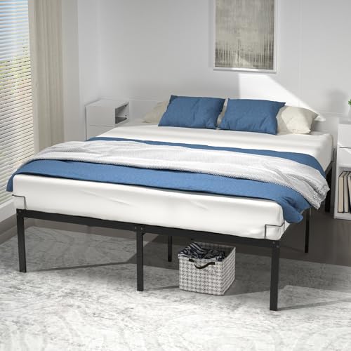VOUNOT Bettgestell 180x200 cm Metallbett mit Lattenrost und Stauraum unter dem Bett, Bettrahmen für Schlafzimmer Gästezimmer, Leise und Robust, Höhe 36cm, Schwarz VOUNOT Bettgestell 180x200 cm Metallbett mit Lattenrost und Stauraum unter dem Bett, Bettrahmen für Schlafzimmer Gästezimmer, Leise und Robust, Höhe 36cm, Schwarz von VOUNOT