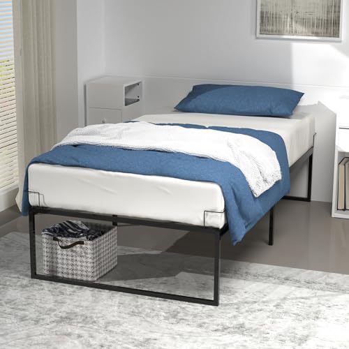 VOUNOT Bettgestell 90x190 cm Metallbett mit Lattenrost und Stauraum unter dem Bett, Bettrahmen für Schlafzimmer Gästezimmer, Leise und Robust, Höhe 36cm, Schwarz VOUNOT Bettgestell 90x190 cm Metallbett mit Lattenrost und Stauraum unter dem Bett, Bettrahmen für Schlafzimmer Gästezimmer, Leise und Robust, Höhe 36cm, Schwarz von VOUNOT