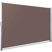 VOUNOT Seitenmarkise Ausziehbar, Sichtschutz 140x300cm, Braun von VOUNOT