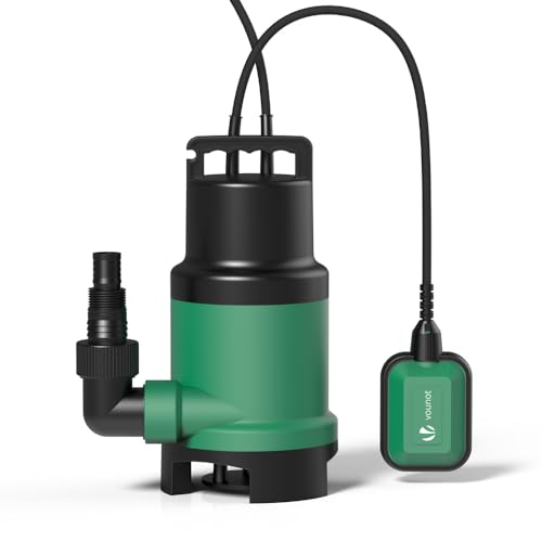 VOUNOT Tauchpumpe mit Schwimmerschalter, 750 W Schmutzwasserpumpe Abwassertauchpumpe, Eintauchtiefe bis 7m, Max. 7.5m Förderhöhe, Fremdkörper bis 25mm, Max. 14000 l/h VOUNOT Tauchpumpe mit Schwimmerschalter, 750 W Schmutzwasserpumpe Abwassertauchpumpe, Eintauchtiefe bis 7m, Max. 7.5m Förderhöhe, Fremdkörper bis 25mm, Max. 14000 l/h von VOUNOT