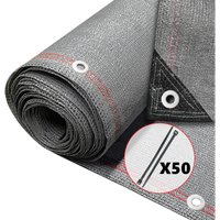 Vounot - Zaunblende 1.5×10m, Sichtschutz Zaun 230 g/m² hdpe Schattiernetz, Grau Vounot - Zaunblende 1.5×10m, Sichtschutz Zaun 230 g/m² hdpe Schattiernetz, Grau von VOUNOT