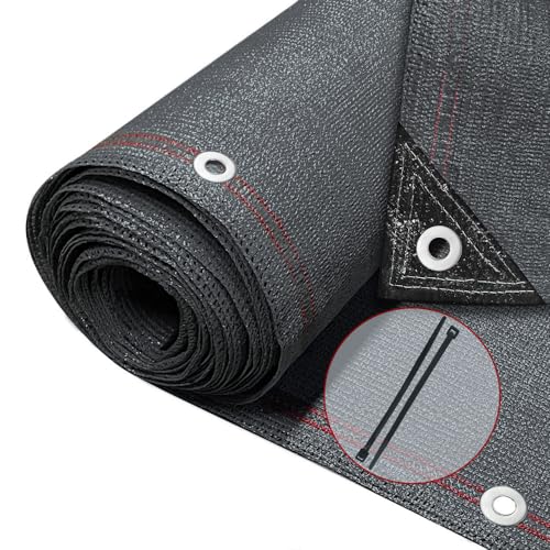 VOUNOT® Zaunblende 1.8×10m, Sichtschutz Zaun 230 g/m² HDPE Schattiernetz, Windschutz UV-resistent Reißfest, 95% Beschattungsgrad, mit Löcher und Kabelbinder, Anthrazit VOUNOT® Zaunblende 1.8×10m, Sichtschutz Zaun 230 g/m² HDPE Schattiernetz, Windschutz UV-resistent Reißfest, 95% Beschattungsgrad, mit Löcher und Kabelbinder, Anthrazit von VOUNOT