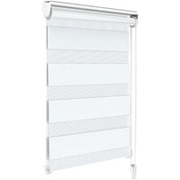 Vounot - Doppelrollo klemmfix ohne Bohren, Duo Rollo Klemmrollo für Fenster und Tür, 100x150 cm, Weiß von VOUNOT