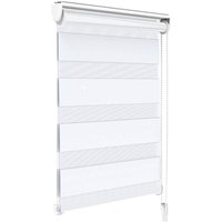 Vounot - Doppelrollo klemmfix ohne Bohren, Duo Rollo Klemmrollo für Fenster und Tür, 90x150 cm, Weiß von VOUNOT