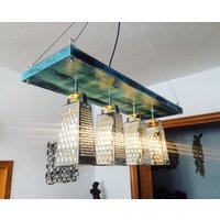 Handgemachte Vintage Deckenlampe - Designerstück Aus Küchenreiben Handgemachte Vintage Deckenlampe - Designerstück Aus Küchenreiben von VOUSY
