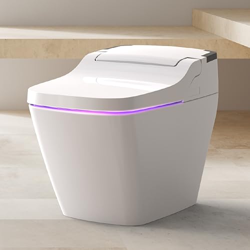 VOVO STYLEMENT TCB-090SA (Floor Drain) Intelligente Bidet-Toilette, einteilige Toilette mit automatischer Doppelspülung, beheiztem Sitz, warmem Wasser und trocke, aus Korea. (TCB-090SA (Floor Drain)) von VOVO