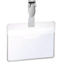 VOW - Namensschild 90 x 60 mm (b x h) drehbarer Clip transparent 25 St./Pack. von VOW