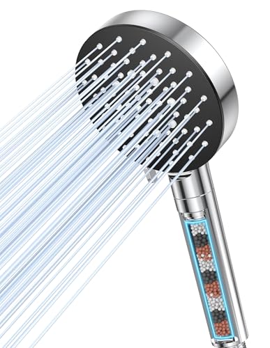 VOXON Duschkopf mit Filter, Wassersparender Duschkopf mit 6 Strahlarten, Hochdruck Handbrause mit 3-Lagen-Filtration und zusätzlichen Steinen für Hartes Wasser, Rest-Chlor, Bakterien, Schwermetall VOXON Duschkopf mit Filter, Wassersparender Duschkopf mit 6 Strahlarten, Hochdruck Handbrause mit 3-Lagen-Filtration und zusätzlichen Steinen für Hartes Wasser, Rest-Chlor, Bakterien, Schwermetall von VOXON