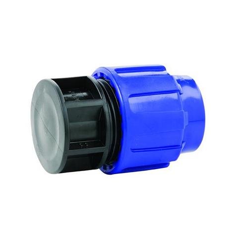 Klemmverbinder 50 mm PE Rohr Wasserleitung Kunststoff Fitting DVGW vers. Anschlüsse (Endkappe) von VOXTRADE