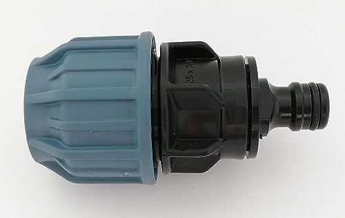 PE-Rohr Anschluss mit Schnellkupplung Klickanschluss 20mm / 25mm / 32mm = jeweils Außendurchmesser des Rohres (#38-20mm Rohr) Farbe kann herstellerbedingt abweichen! von VOXTRADE