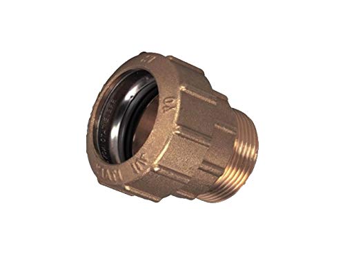 PE Rohr VERBINDER Fittings 32 mm Verschraubung aus Messing DVGW Trinkwasser (Messing, MS Verschraubung 1" AG) von VOXTRADE