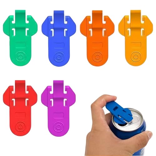 6 Stück Getränkedosenöffner, Manueller Einfacher Dosenöffner und Getränke Schutz, Kunststoff Getränkedosen Verschluss für Bier, Soda, Getränke, Cola, Limonade 6 Stück Getränkedosenöffner, Manueller Einfacher Dosenöffner und Getränke Schutz, Kunststoff Getränkedosen Verschluss für Bier, Soda, Getränke, Cola, Limonade von VOYANTE