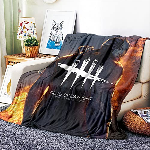 VOZMIO Dead by Daylight Hochwertige Warme Weiche Flanell Plüsch Auf Der Schlafsofa Decke Geeignet Für Klimaanlage Decke Nap Decke (100x150cm (40x60in)) von VOZMIO