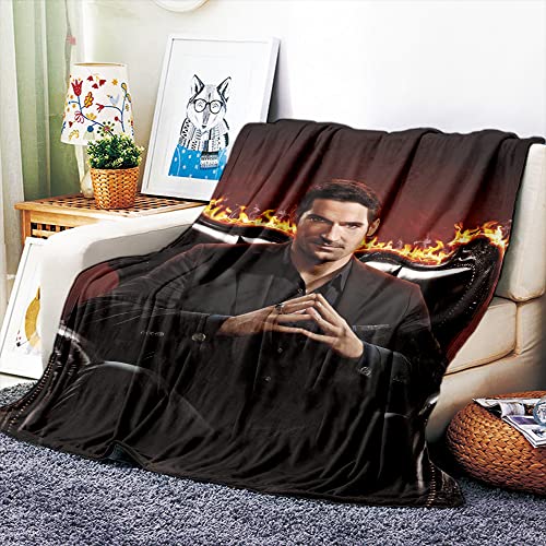 VOZMIO Lucifer Hochwertige Warme Weiche Flanell Plüsch Auf Der Schlafsofa Decke Geeignet Für Klimaanlage Decke Nap Decke (100x150cm (40x60in)) von VOZMIO