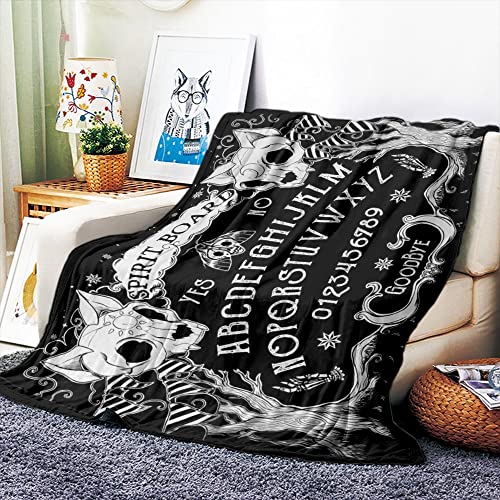 VOZMIO Ouija Board Hochwertige Warme Weiche Flanell Plüsch Auf Der Schlafsofa Decke Geeignet Für Klimaanlage Decke Nap Decke (150x200cm (60x80in)) von VOZMIO