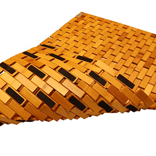 vp Bambus Duschmatte Badvorleger Badematte Holz rutschfest 50 x 80 cm von vp