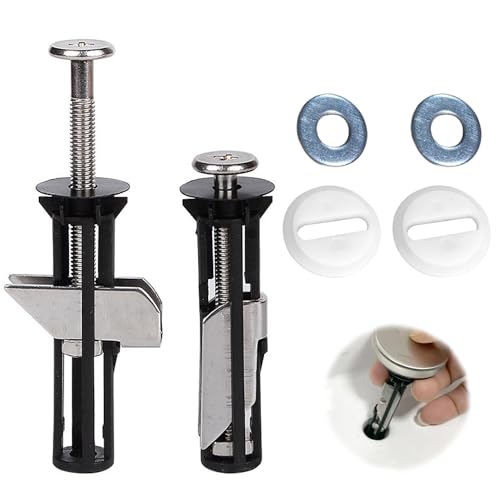 Toilettensitz Bolzen Set 2 Stück Edelstahl Mutter Schrauben Toilettendeckel Pflege Zubehör Toilettendeckel Lang Universal von VPB