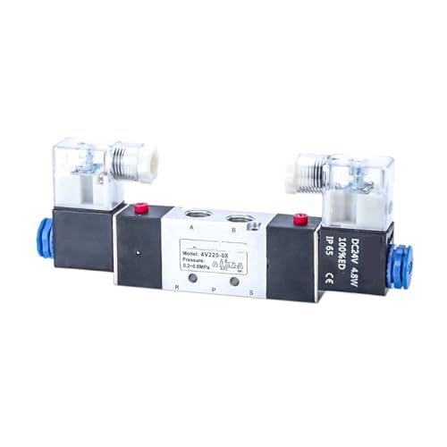 VPCPWTYZY 4V120-06 4V220-08 Magnetventil: Doppelkopf Doppelsteuerung: 5-Wege 2 Positionen: Power Down Hold: Pneumatisches Wegeventil catholic(4V320-10,AC220V) von VPCPWTYZY