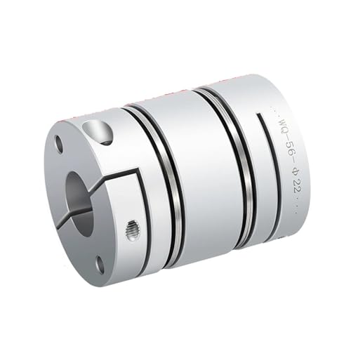 VPCPWTYZY D19×32mm Aluminium-Doppelmembrankupplung - Servomotor- und Kugelumlaufspindelanschluss catholic(5X5) von VPCPWTYZY