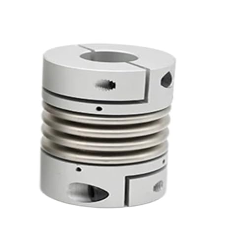 VPCPWTYZY D30 L43 Balgkupplung aus Aluminiumlegierung - Elastische Kupplung aus Edelstahl mit hohem Drehmoment und Passfedernut for Encodermotor und CNC catholic(5x15) von VPCPWTYZY