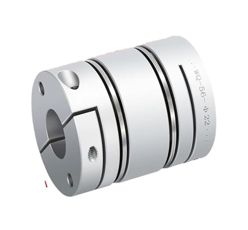 VPCPWTYZY D34L55 Doppelmembrankupplung aus Aluminiumlegierung: Elastischer Anschluss for Kugelumlaufspindel-Schrittservomotor: D34 mm L55 mm: Encoder-Computer, starr catholic(35mm) von VPCPWTYZY