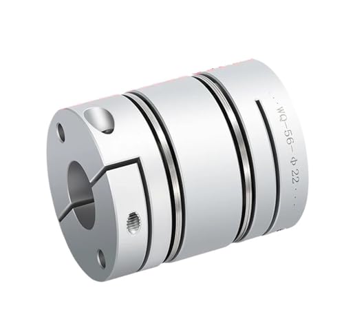 VPCPWTYZY Doppelmembrankupplung aus Aluminiumlegierung: D50mm L81mm Elastischer Anschluss for Kugelumlaufspindel-Schrittservomotor catholic(15X15) von VPCPWTYZY