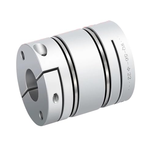 VPCPWTYZY Membrankupplung aus Aluminiumlegierung: D56 mm L63 Elastischer Doppelmembranverbinder: for Kugelumlaufspindel/Schrittservomotor/Encoder/Computer catholic(28X28) von VPCPWTYZY