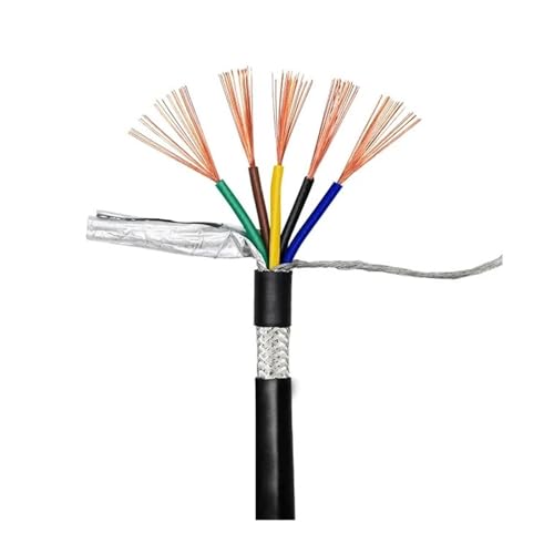 VPCPWTYZY UL2464 VW-1 Abgeschirmtes Kabel 2C 3C 4C 10AWG 12AWG 14AWG 16AWG 18AWG AWM-Signalsteuerkabel catholic(5core-50m,1.0mm 17AWG) von VPCPWTYZY