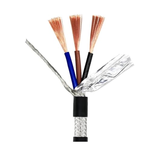 VPCPWTYZY UL2464 VW-1 Geschirmtes Steuerkabel – 2C/3C 20AWG/22AWG/24AWG/26AWG AWM-Signalkabel catholic(3core-1m,2.5mm 13AWG) von VPCPWTYZY