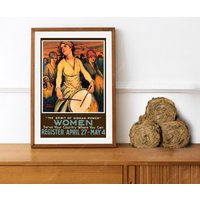 Reprint Des Register Frauenwahlplakats von VPCompanyUSA