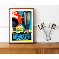 Reprint Des Vintage Monaco Grand Prix Von 1958 von VPCompanyUSA