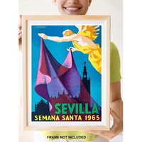 Reprint Des Vintage Reiseplakat Nach Spanien Von 1965 von VPCompanyUSA