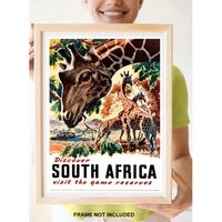 Reprint Des Vintage Reiseposter - Entdecke Südafrika von VPCompanyUSA