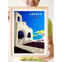 Reprint Des Vintage Reiseposter Nach Griechenland Von Twa von VPCompanyUSA