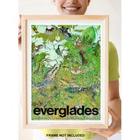 Reprint Des Vintage Reiseposter Zu Den Everglades Fl von VPCompanyUSA
