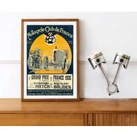 Reprint Eines Frankreich Motorrad Grandprix Posters Von 1926 von VPCompanyUSA