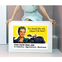 Reprint Eines Frauen Rekrutierung Posters Aus Dem 2.wk - " Reprint Eines Frauen Rekrutierung Posters Aus Dem 2.wk - " von VPCompanyUSA