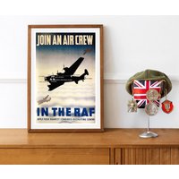 Reprint Eines Rekrutierungsposters Der Raf Aircrew Aus Dem 2 von VPCompanyUSA