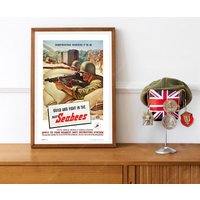Reprint Eines Us Navy Seabees Rekrutierung Plakat Aus Dem 2 von VPCompanyUSA