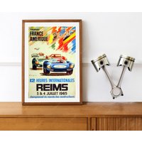 Reprint Eines Vintage 1965 Le Mans 24Hr Motor Racing Posters von VPCompanyUSA