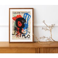 Reprint Eines Vintage Ausstellungsplakates Von 1973 Für Werke Miro von VPCompanyUSA