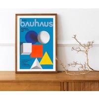 Reprint Eines Vintage Ausstellungsplakates Von Bauhaus Aus Den 1980Er Jahren von VPCompanyUSA